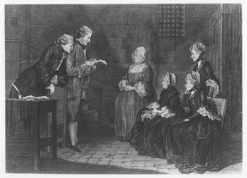 The Unfortunate Calas Family, engraved by Delafosse, 1765